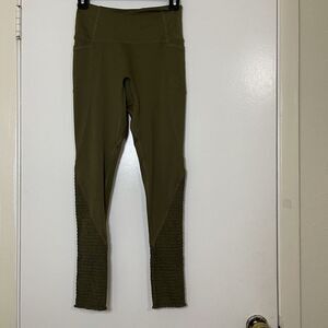 FP movement free people green high waist side pockets leggings size small
